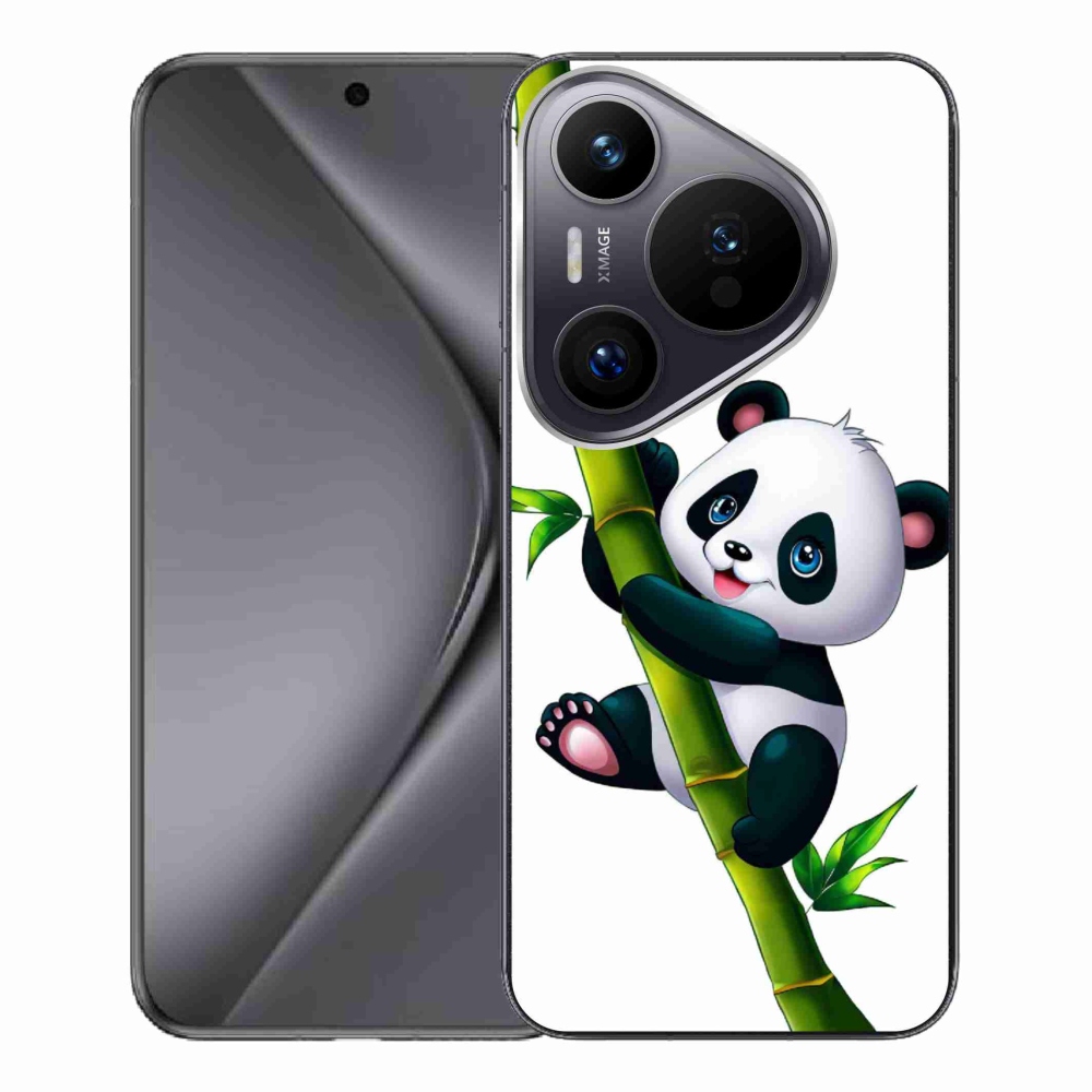 Gelový kryt mmCase na Huawei Pura 70 Pro - panda na bambusu