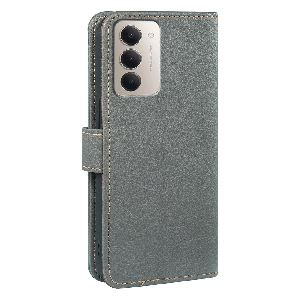 Clasp knížkové pouzdro na Xiaomi Redmi 15 5G - šedé