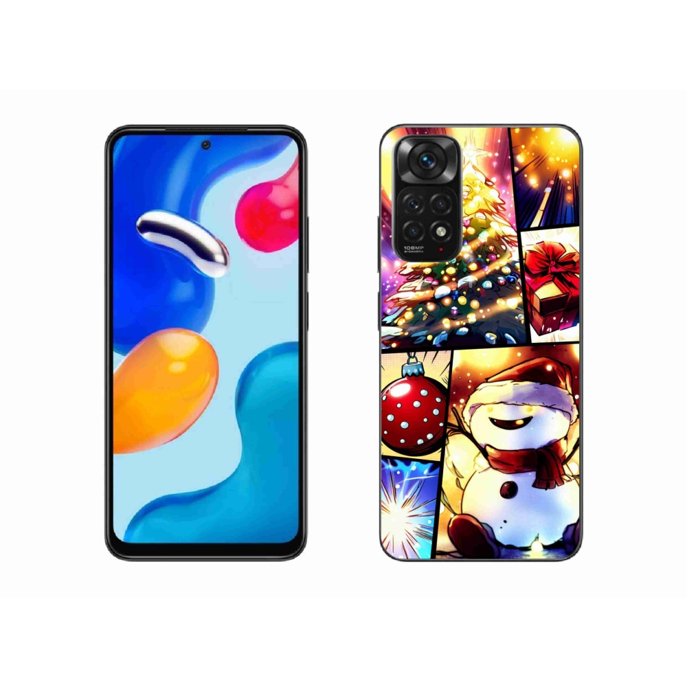 Gelový kryt mmCase na Xiaomi Redmi Note 11S 4G - vánoční motivy 1
