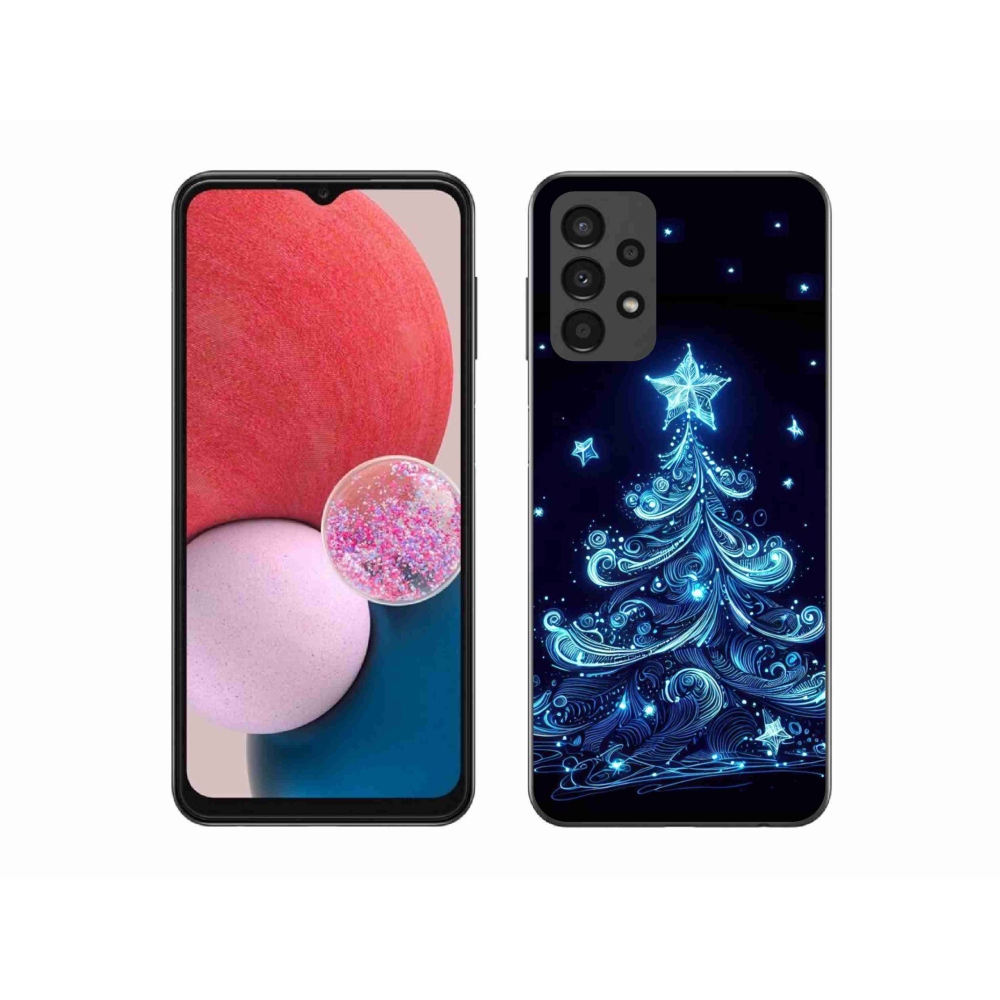 Gelový kryt mmCase na Samsung Galaxy A13 4G - neonový vánoční stromek 4