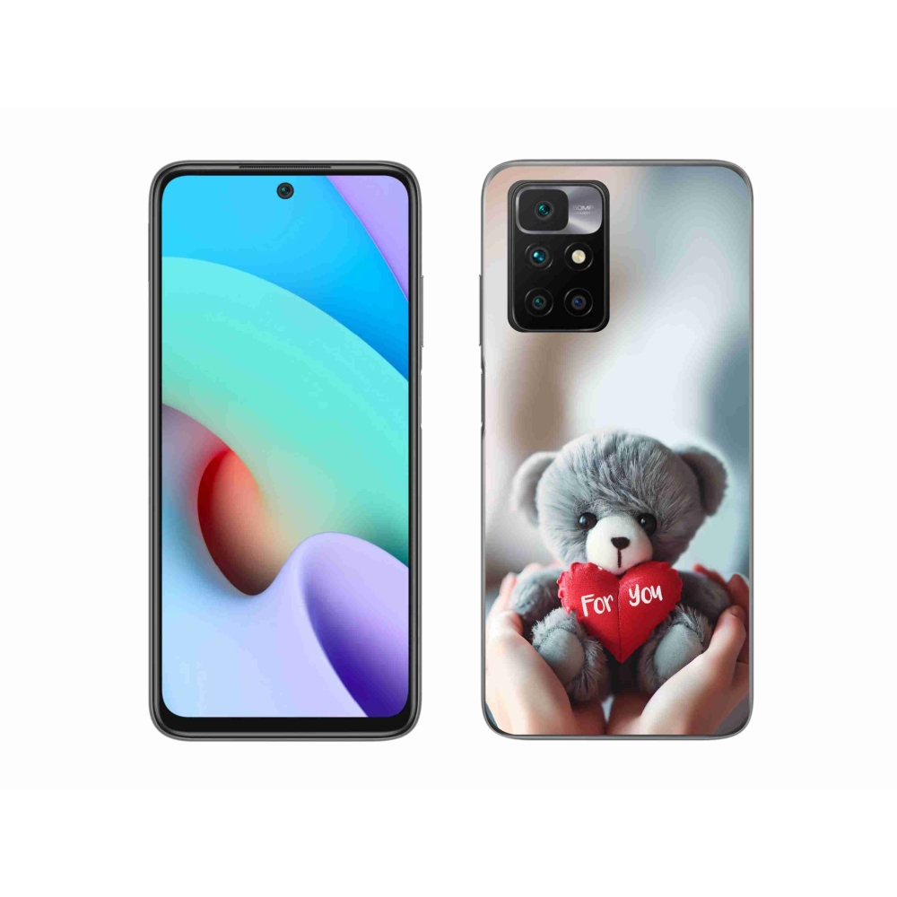 Gelový kryt mmCase na Xiaomi Redmi 10/Redmi 10 (2022) - medvídek pro zamilované