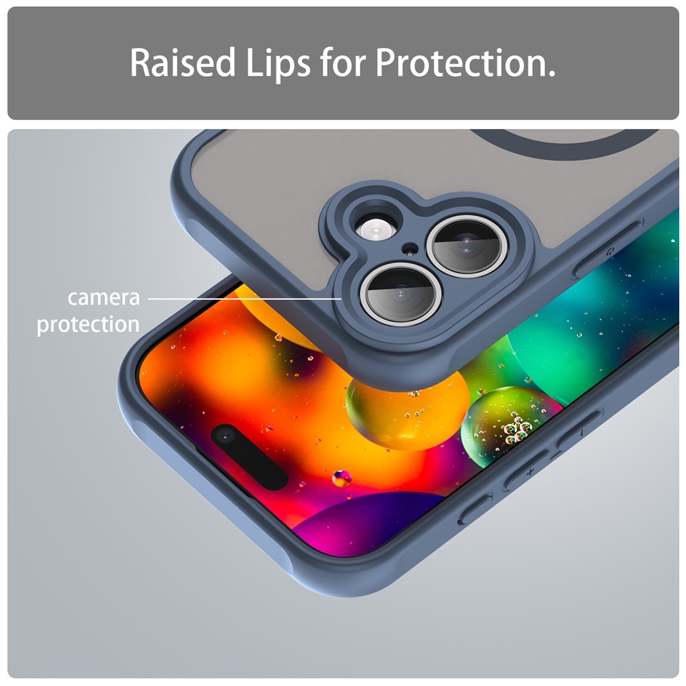 Case matný gelový obal s MagSafe na iPhone 17 - modrý
