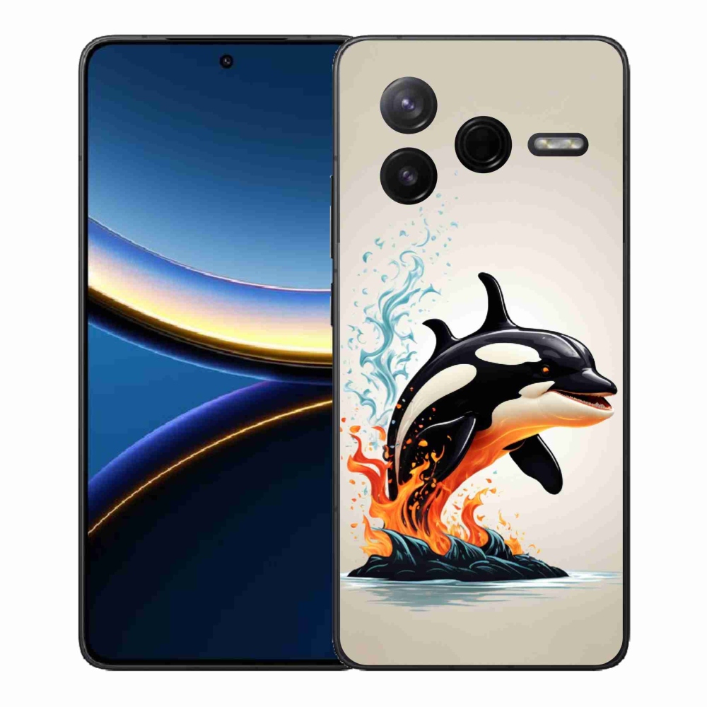 Gelový kryt mmCase na Xiaomi Poco F7 Pro - kosatka