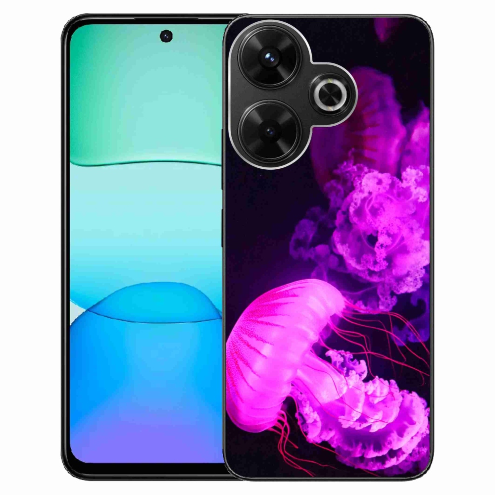 Gelový kryt mmCase na Xiaomi Redmi 13 4G/Poco M6 4G - medúza 1