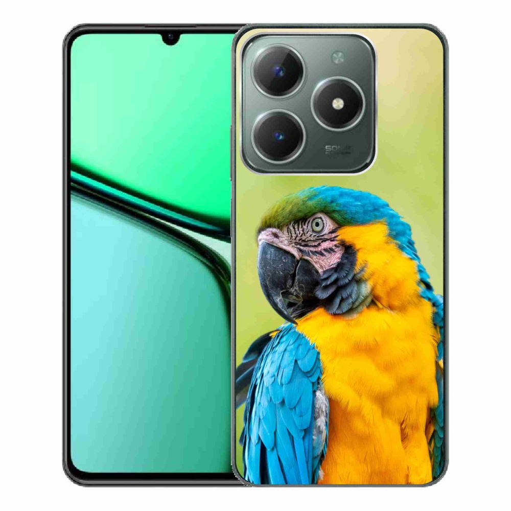 Gelový obal mmCase na Realme C61 - papoušek ara 2