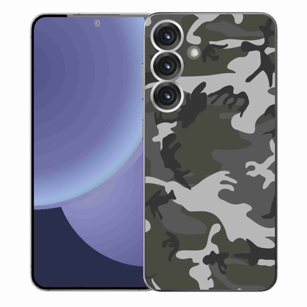 Gelový kryt mmCase na Samsung Galaxy S25+ - maskáčový vzor