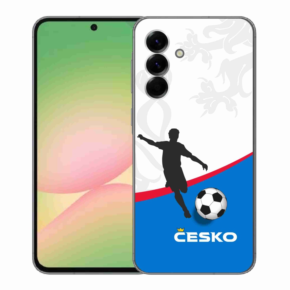 Gelový kryt mmCase na Samsung Galaxy A56 5G - fotbal Česko 1
