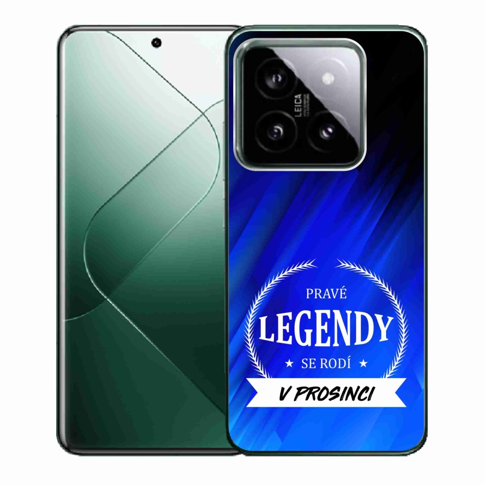 Gelový kryt mmCase na Xiaomi 14 - legendy v prosinci modré pozadí