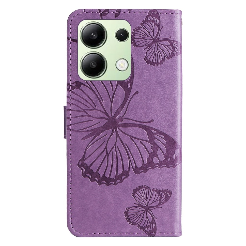 Big Butterfly knížkové pouzdro na Xiaomi Redmi Note 13 - fialové