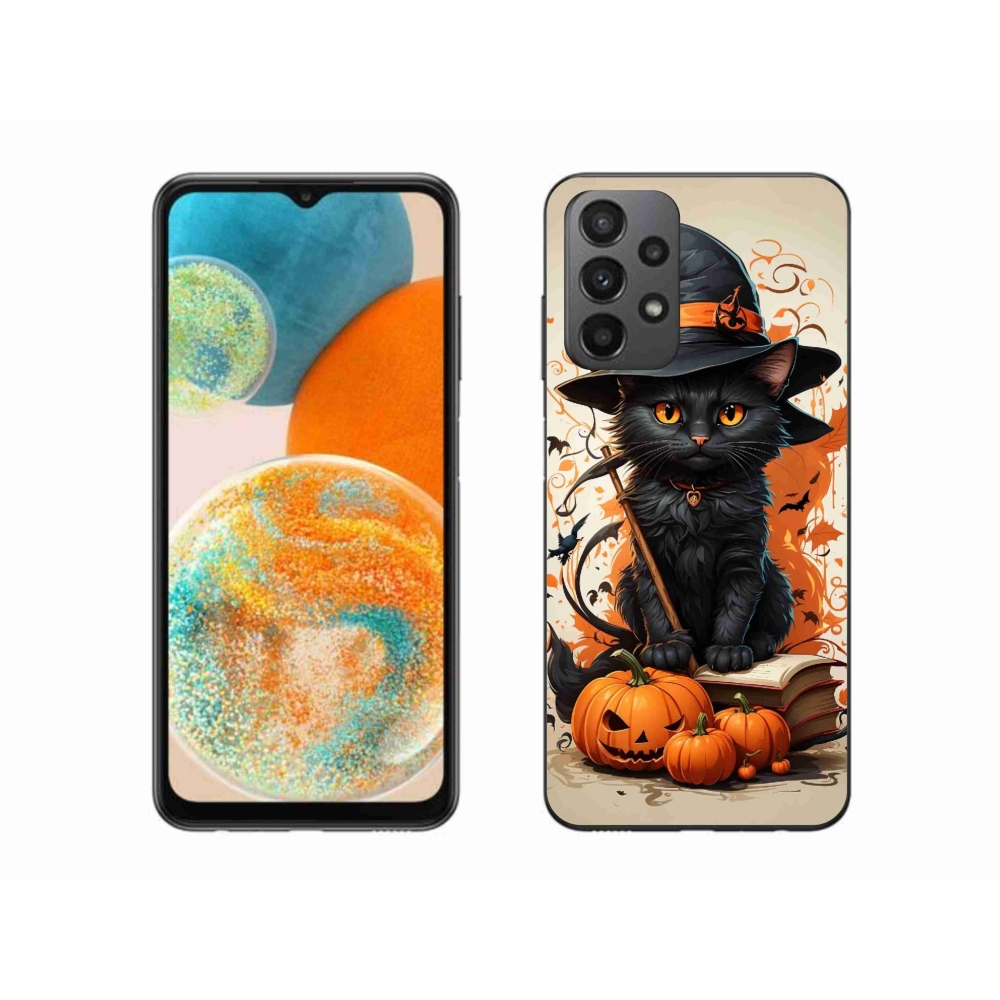Gelový kryt mmCase na Samsung Galaxy A23 4G/5G - kocour čaroděj