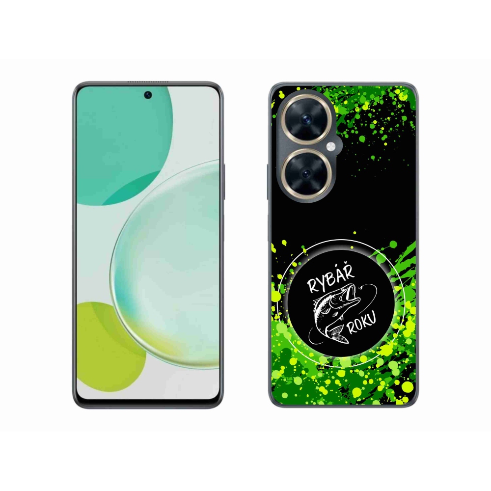 Gelový kryt mmCase na Huawei Nova 11i - rybář roku černé pozadí