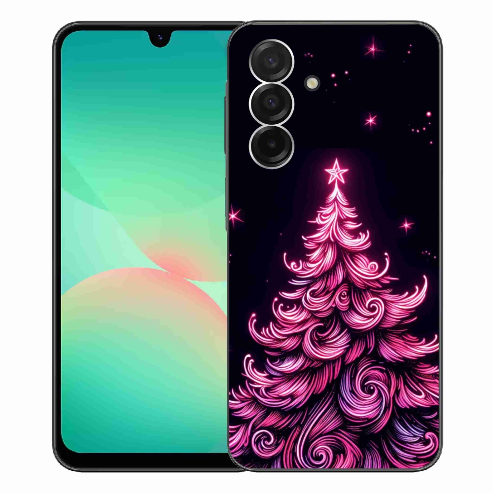 Gelový kryt mmCase na Samsung Galaxy A26 5G - neonový vánoční stromek 2