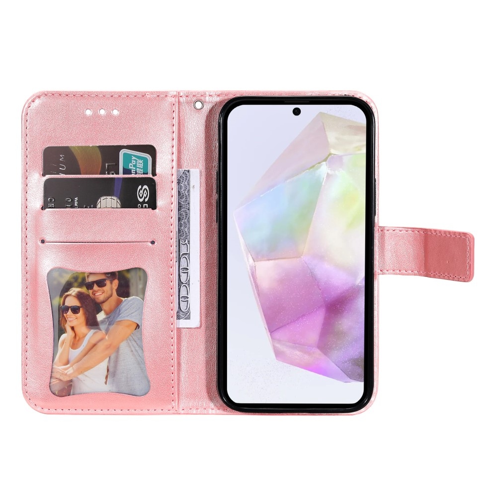 Mandala knížkové pouzdro na Samsung Galaxy A36 5G/A56 5G - růžové