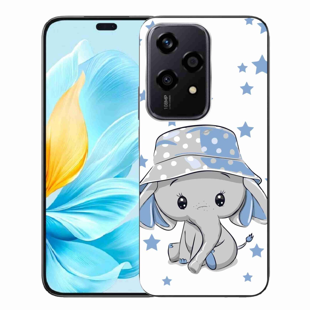 Gelový kryt mmCase na Honor 200 Lite 5G - modrý slon