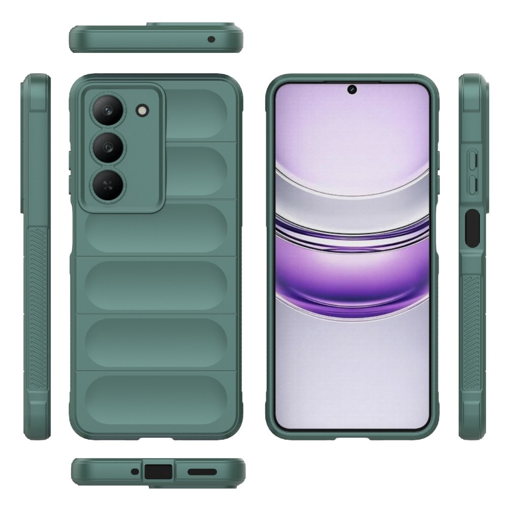 Rugg odolný gelový obal na Realme 14x 5G - zelený