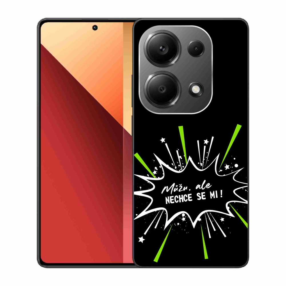 Gelový kryt mmCase na Xiaomi Redmi Note 13 Pro 4G/Poco M6 Pro  - vtipný text 11 černé pozadí