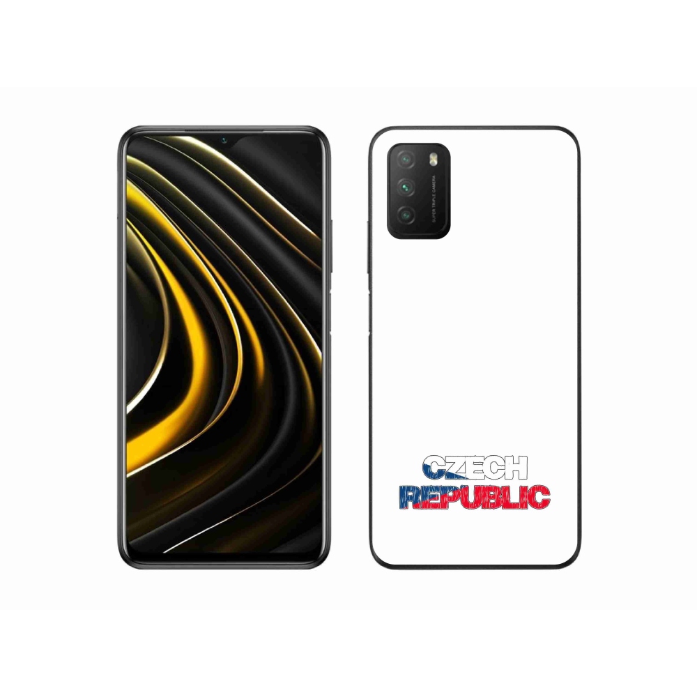 Gelový kryt mmCase na Xiaomi Poco M3 - Czech Republic bílé pozadí