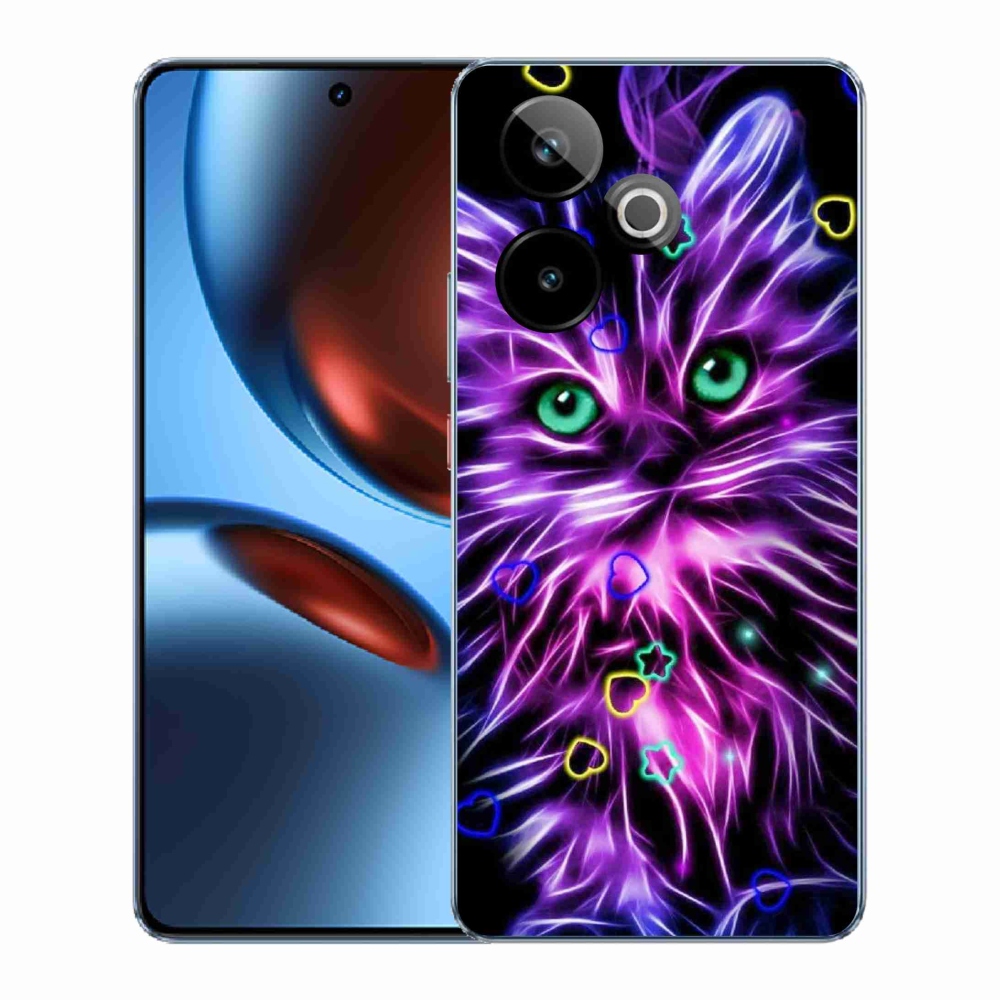 Gelový kryt mmCase na Realme GT 7 5G/GT 7T 5G - abstraktní kočka