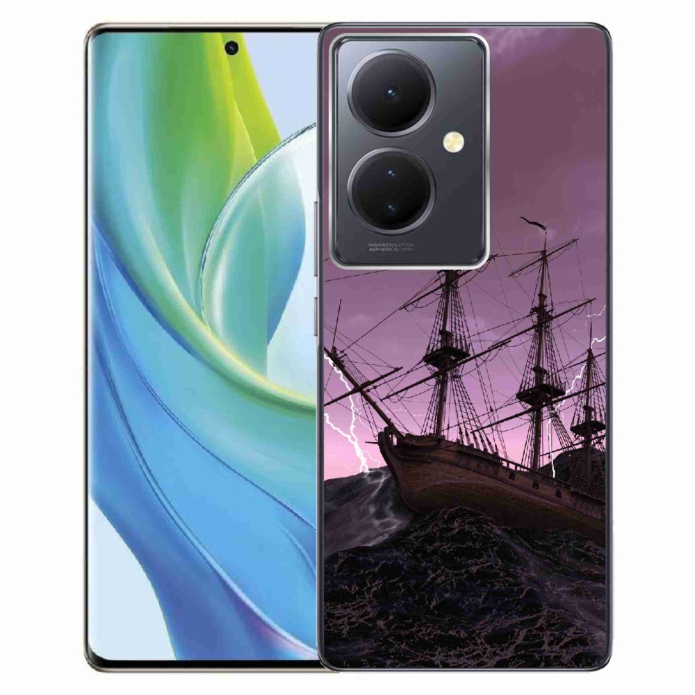 Gelový kryt mmCase na Vivo V29 Lite 5G - loď v bouři