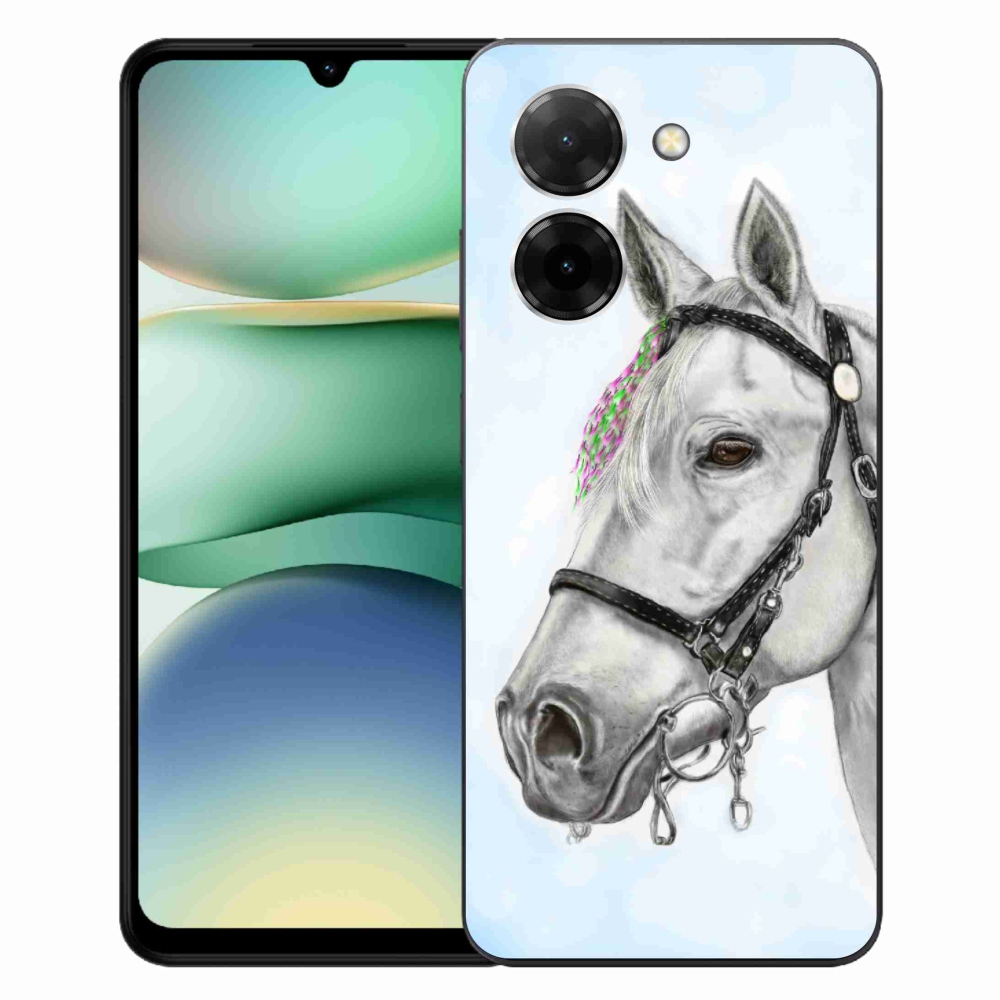 Gelový kryt mmCase na Xiaomi Redmi A5 (171.7x77.8x8.3mm) - bílý kůň 1