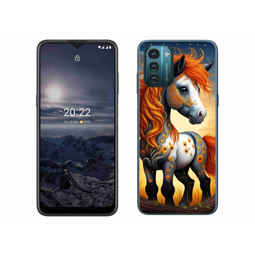 Gelový kryt mmCase na Nokia G11/G21 - barevný poník