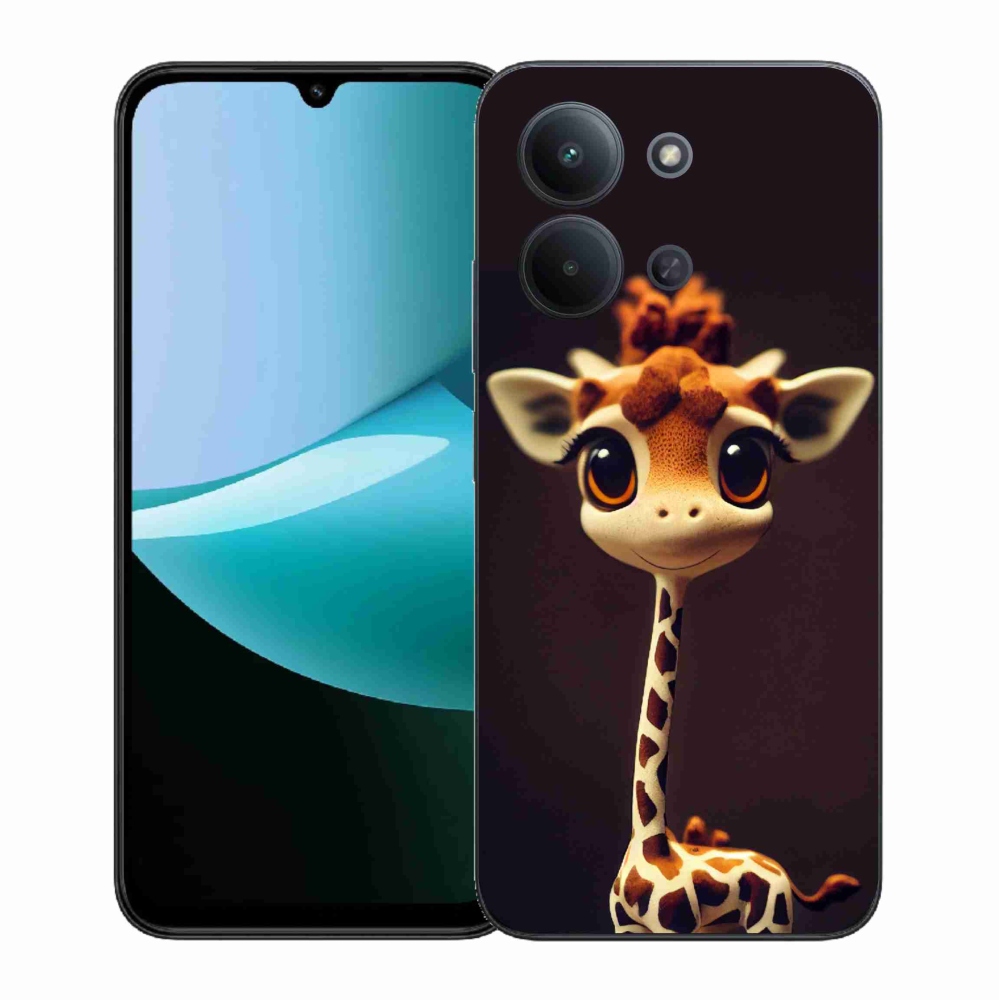 Gelový kryt mmCase na Xiaomi Redmi 15C 4G (171mm)/Poco C85 4G (171mm) - malá žirafa