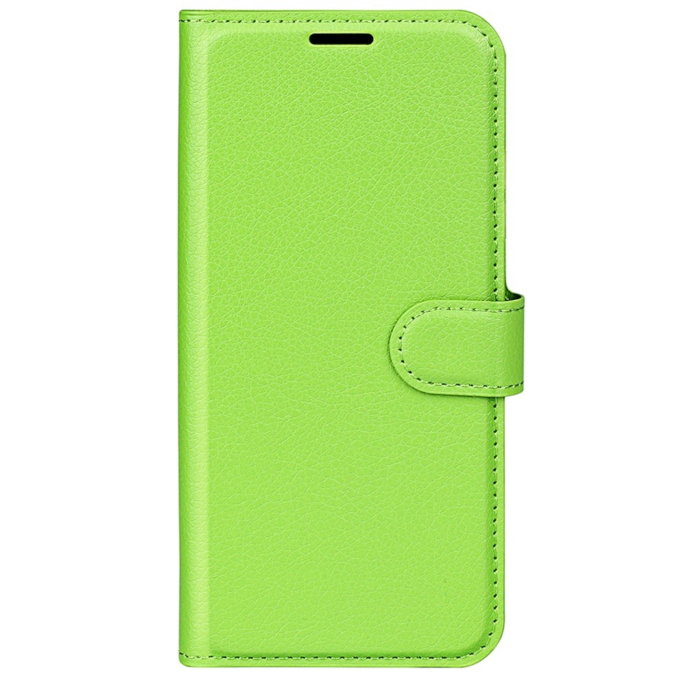 Litchi knížkové pouzdro na Xiaomi Redmi Note 13 5G - zelené
