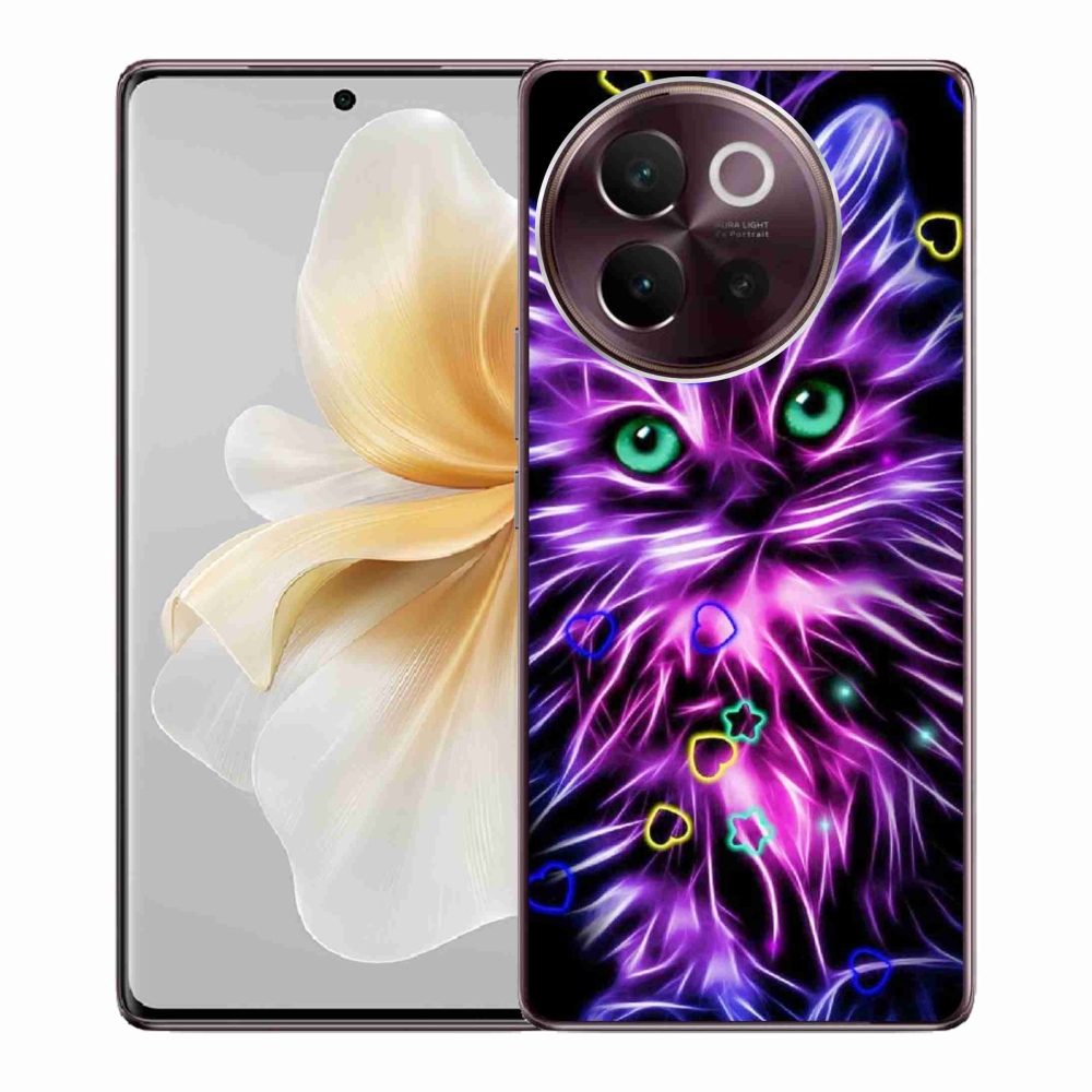 Gelový kryt mmCase na Vivo V40 Lite 5G - abstraktní kočka