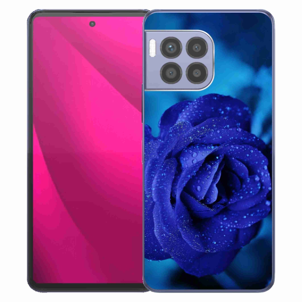 Gelový kryt mmCase na T-Mobile T Phone 2 Pro - modrá růže