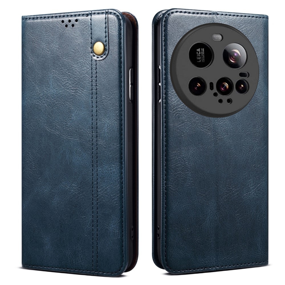 Waxy knížkové pouzdro na Xiaomi 15 Ultra - modré