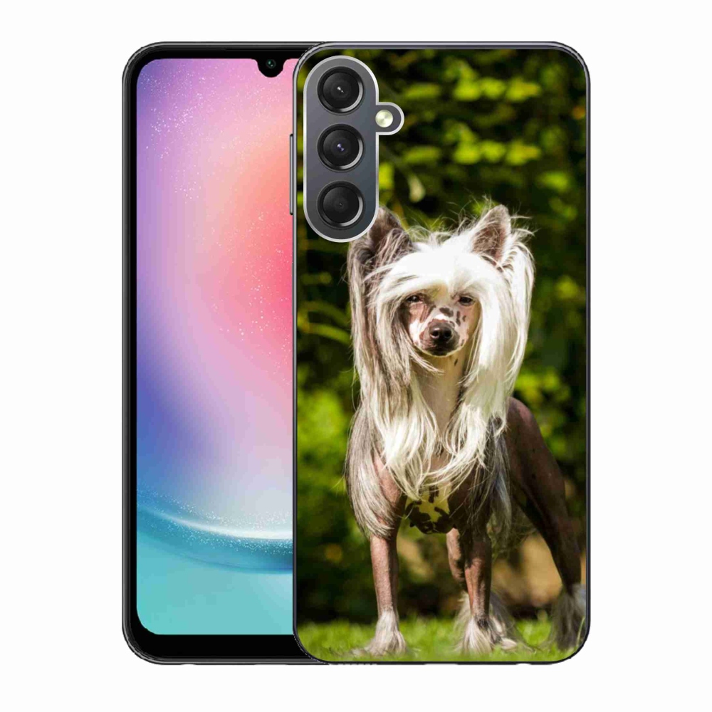 Gelový kryt mmCase na Samsung Galaxy A24 - čínský chocholatý pes