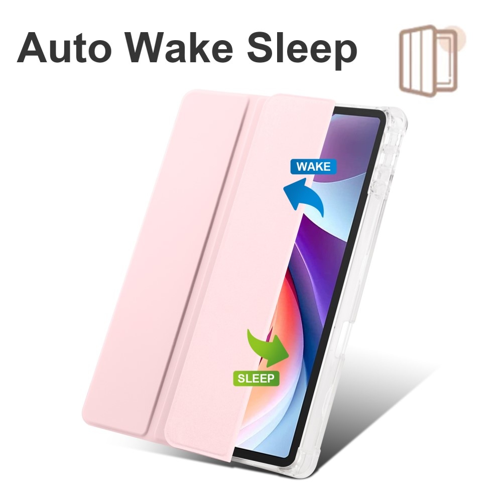 Case chytré zavírací pouzdro na Lenovo Tab M11/Tab K11 - růžové