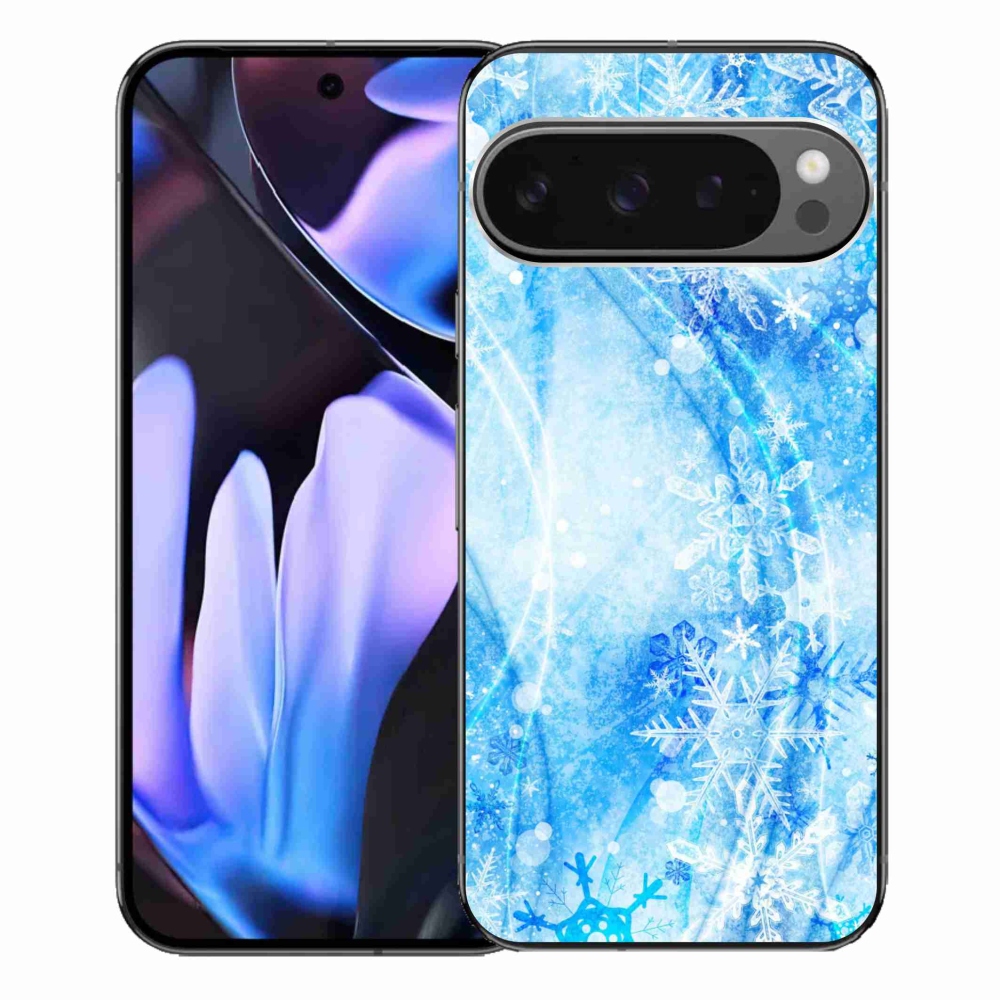 Gelový kryt mmCase na Google Pixel 9 Pro XL - sněhové vločky