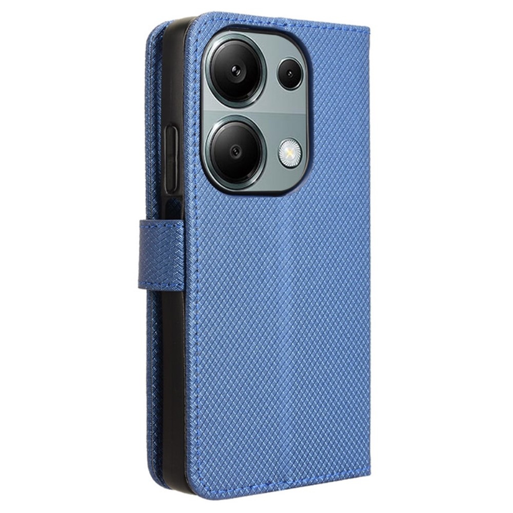 Diamond knížkové pouzdro na Xiaomi Redmi Note 14S/Note 13 Pro 4G/Poco M6 Pro - modré