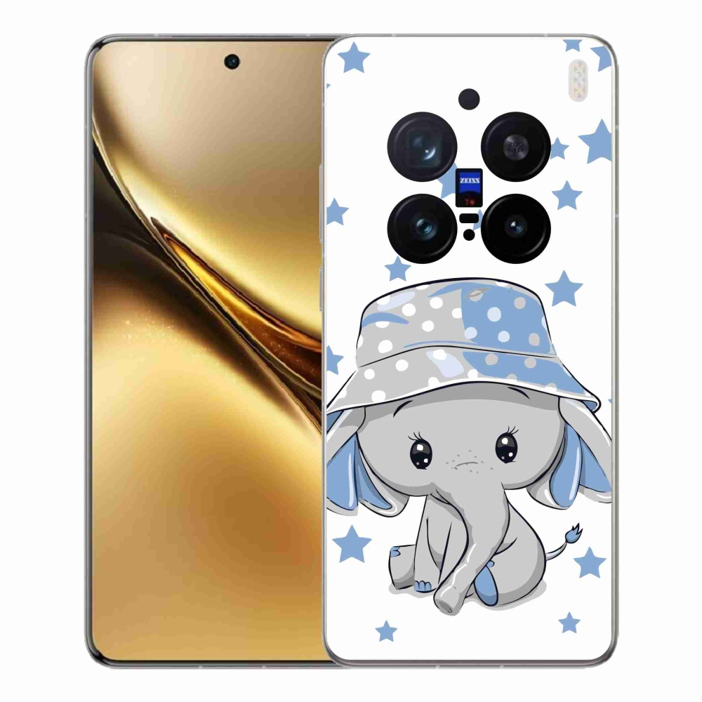 Gelový kryt mmCase na Vivo X200 Pro 5G - modrý slon