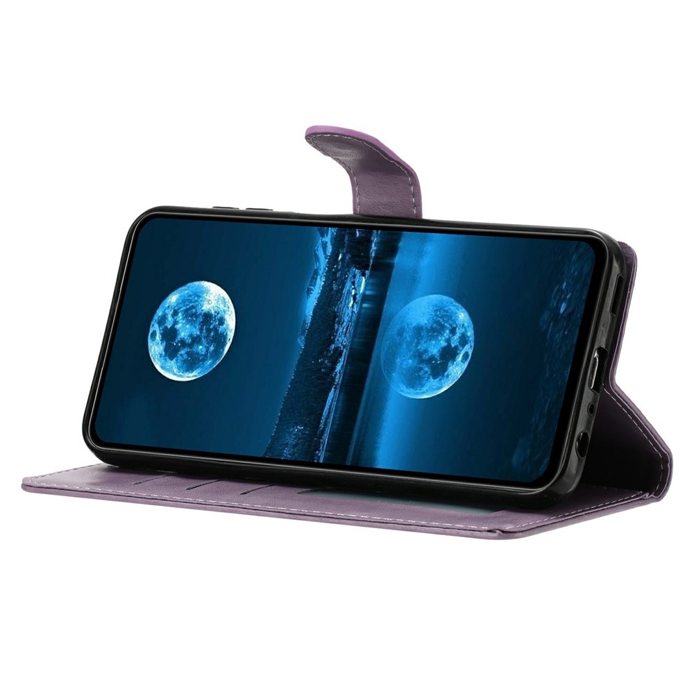 Clots knížkové pouzdro na Samsung Galaxy A07 4G - fialové