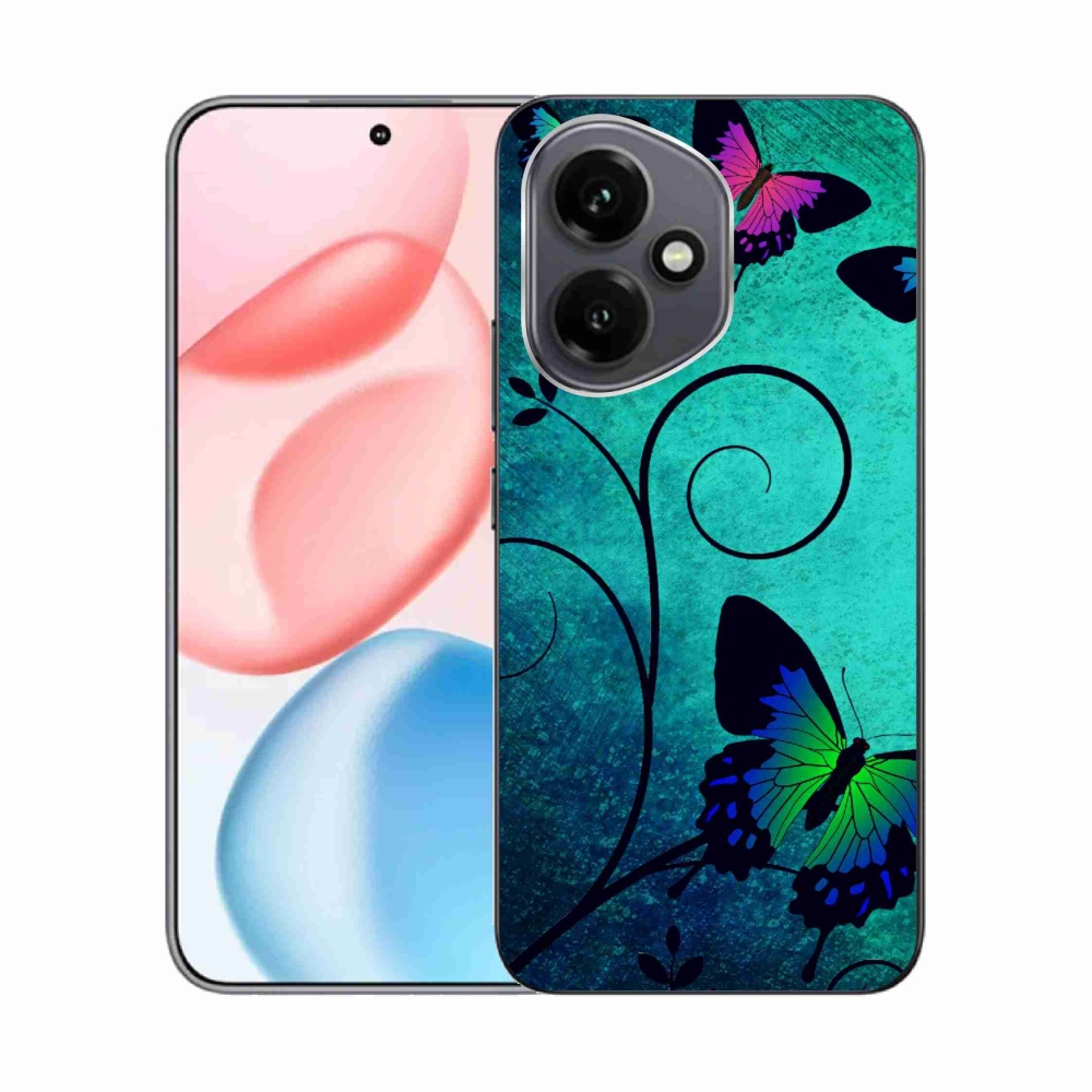 Gelový kryt mmCase na Honor 400 - barevní motýli