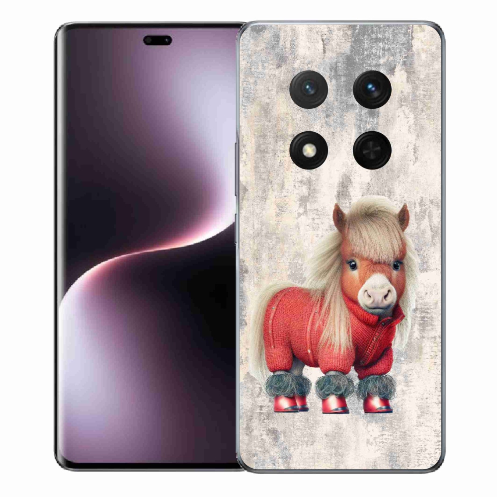 Gelový kryt mmCase na Honor Magic 7 Lite 5G - poník ve svetru