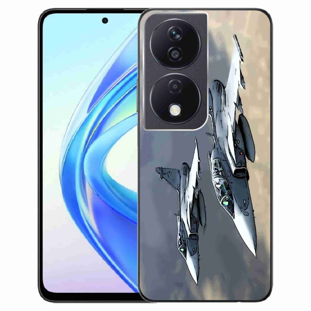 Gelový kryt mmCase na Honor X7b/Honor 90 Smart - stíhačky