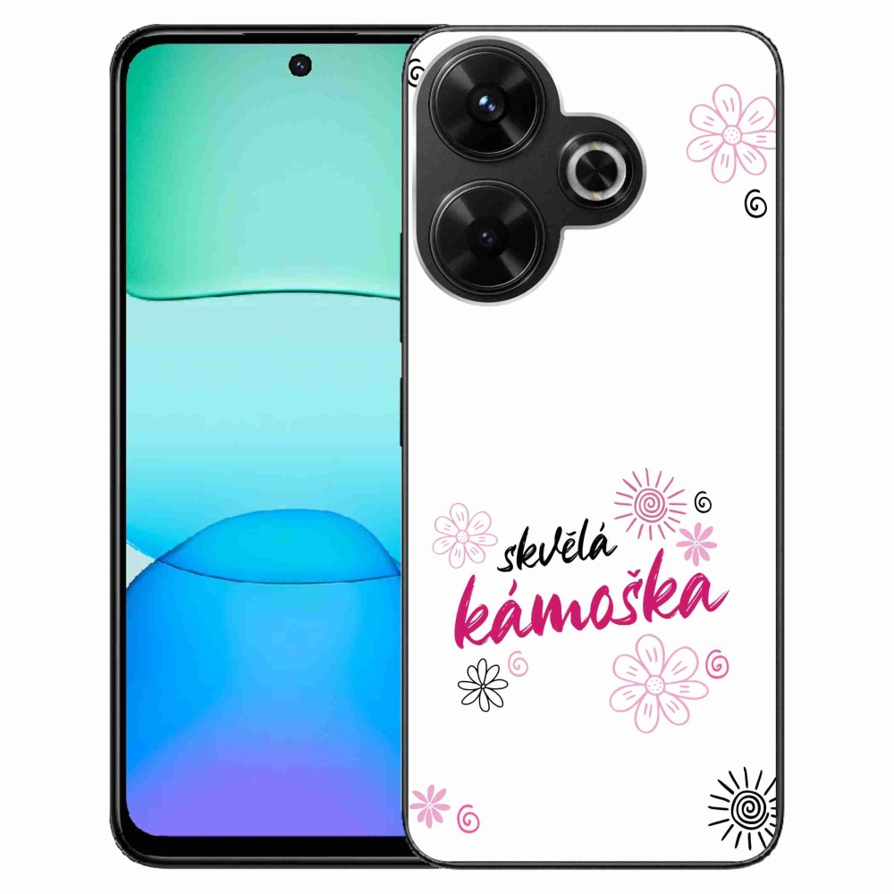 Gelový kryt mmCase na Xiaomi Redmi 13 4G/Poco M6 4G  - skvělá kámoška bílé pozadí