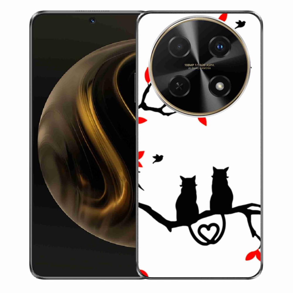 Gelový kryt mmCase na Huawei Nova 12i - kočičí láska