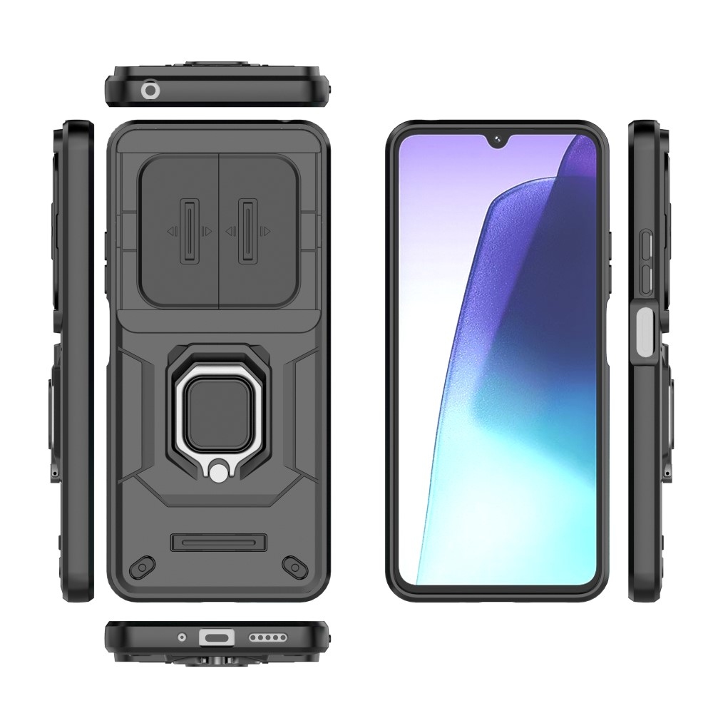 Lens odolný kryt na Xiaomi Redmi 14C/Poco C75 - černý