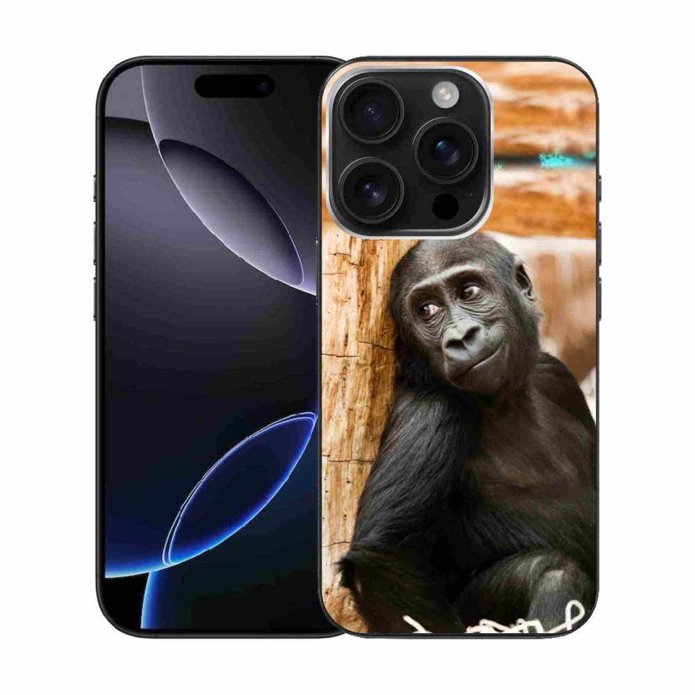 Gelový kryt mmCase na iPhone 16 Pro - gorila
