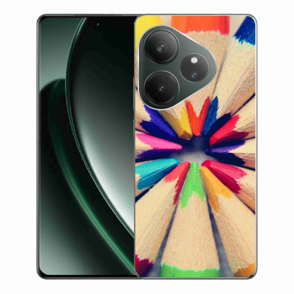 Gelový kryt mmCase na Realme GT 6 5G/GT 6T 5G - pastelky 