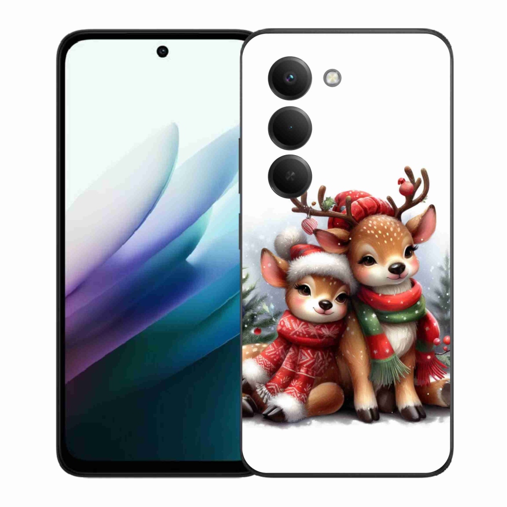 Gelový kryt mmCase na Xiaomi Redmi 15 4G/5G (171mm) - vánoční sobi