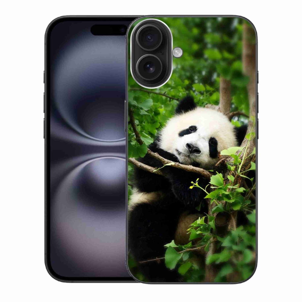 Gelový kryt mmCase na iPhone 16 Plus - panda
