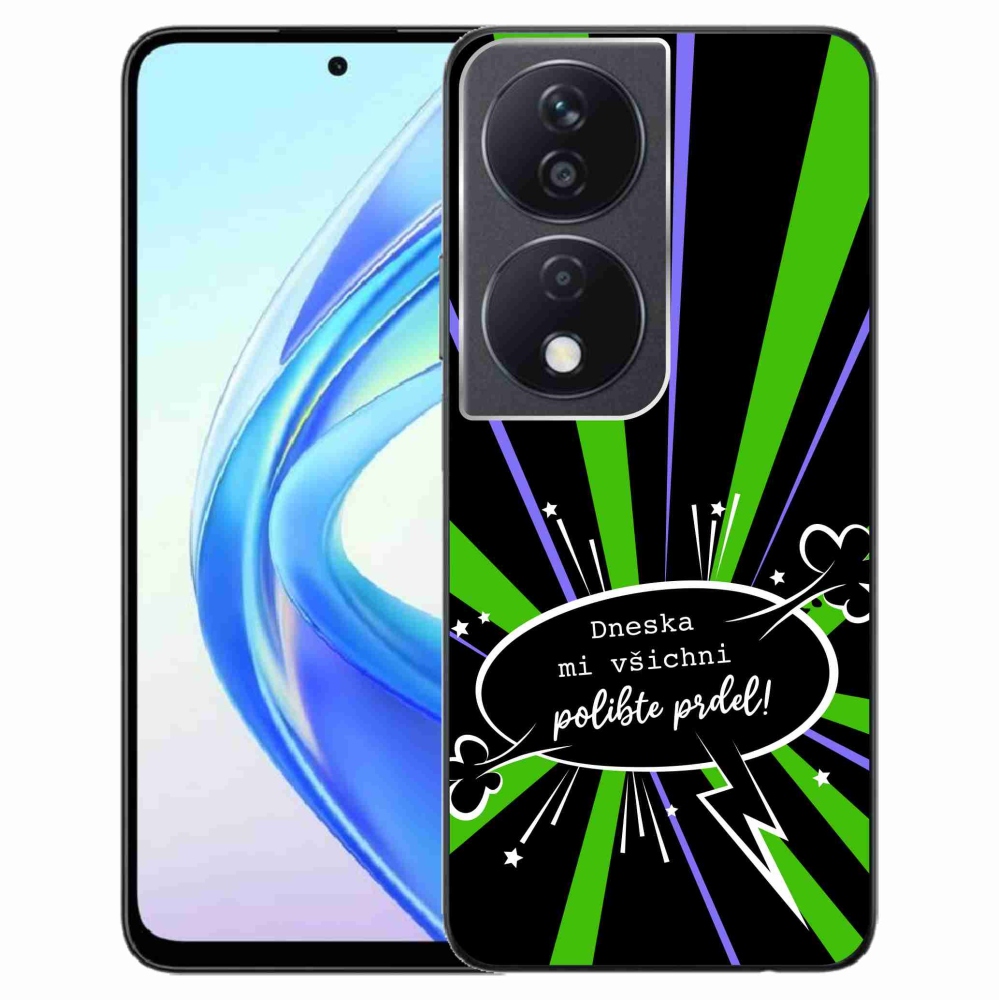 Gelový kryt mmCase na Honor X7b/Honor 90 Smart - vtipný text 15 černé pozadí