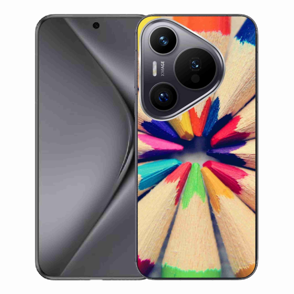 Gelový kryt mmCase na Huawei Pura 70 Pro - pastelky 