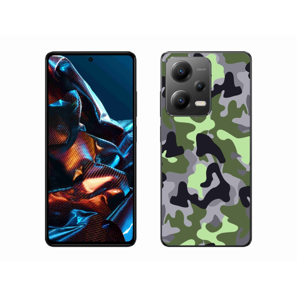 Gelový kryt mmCase na Xiaomi Redmi Note 12 Pro 5G - maskáčový vzor 7