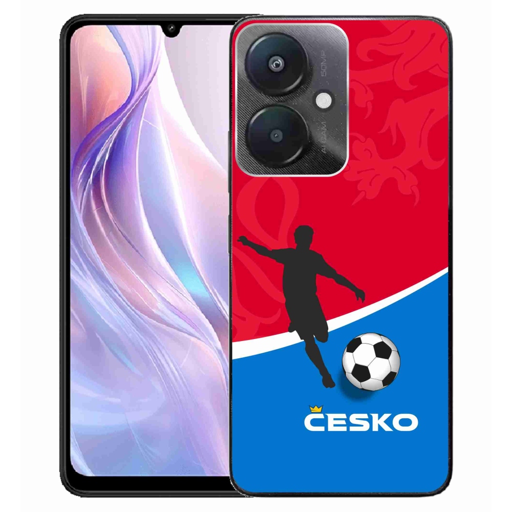 Gelový kryt mmCase na Xiaomi Redmi 13C 5G  - fotbal Česko